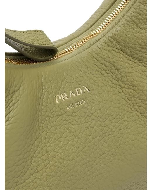 Prada Green Small Leather Shoulder Bag
