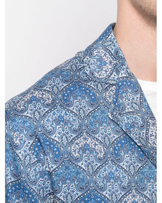 Mackintosh Sakko mit Liberty-Print in Blau für Herren - Lyst