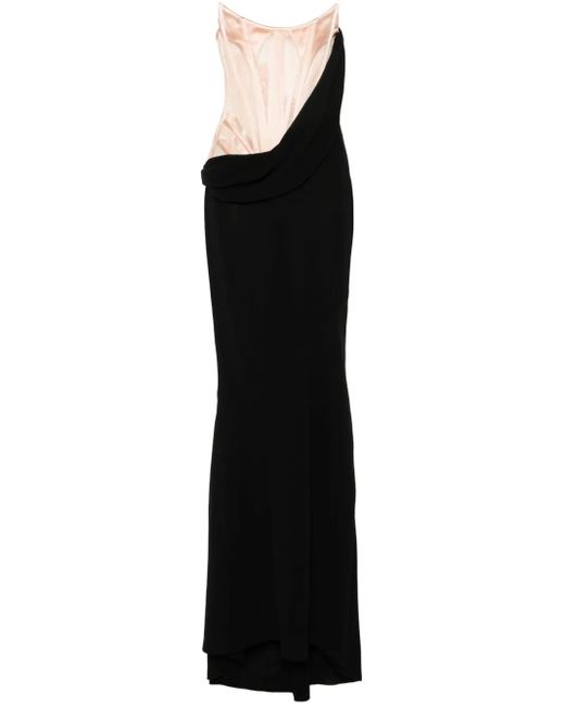 Mugler Black Illusion Gown