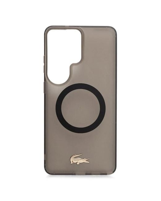 Lacoste Gray Coque De Samsung Galaxy S26 Ultra À Plaque Logo