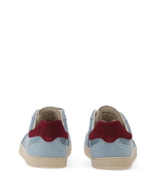 Groundies Blue Panelled Suede Sneakers