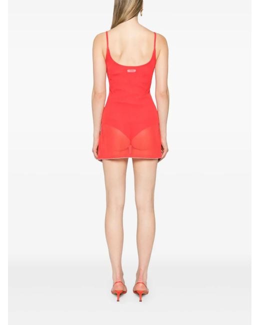 Jacquemus La Robe Maille Mini-Jurk in het Red