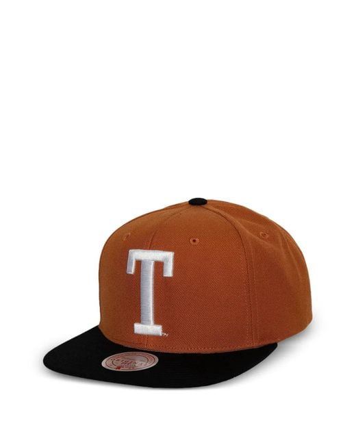 Mitchell & Ness Brown Texas Longhorns Team 2 Embroidered Two-Tone Baseball Cap for men