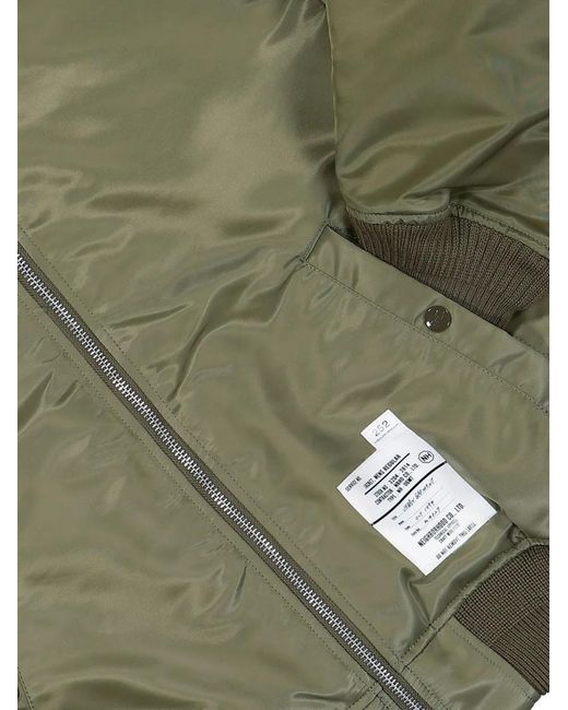 Neighborhood Green Veste Bomber À Patchs for men