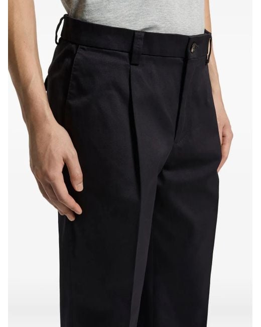 メンズ Peserico Pleated Button-fastening Trousers Black