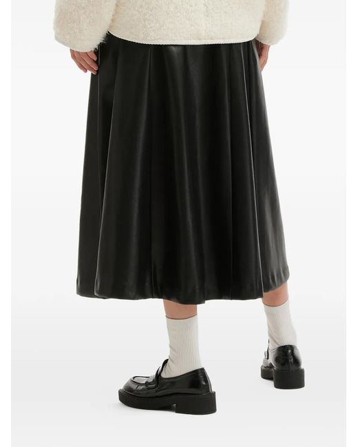 B+ AB Black Midirock mit Falten