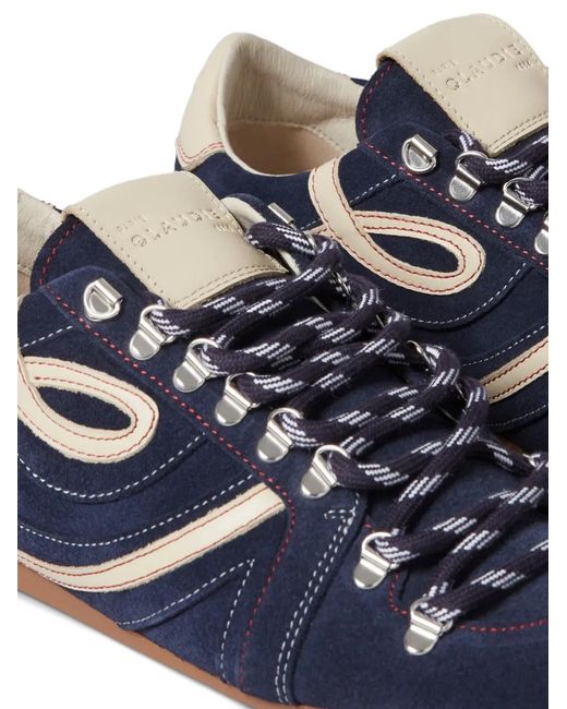 Claudie Pierlot Blue Swing Suede Trainers