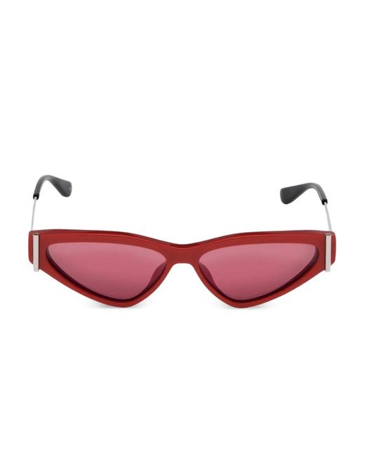 McQueen Pink T-Bar Cat-Eye Frame Sunglasses