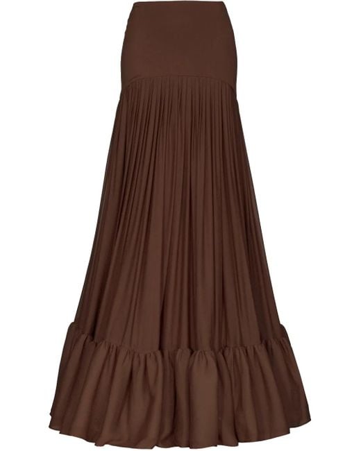 Pinko ラッフルスカート Brown