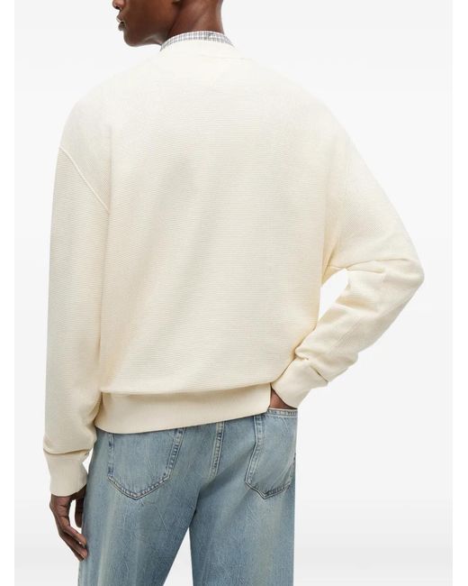 Pull À Patch Logo Tommy Hilfiger pour homme en coloris White
