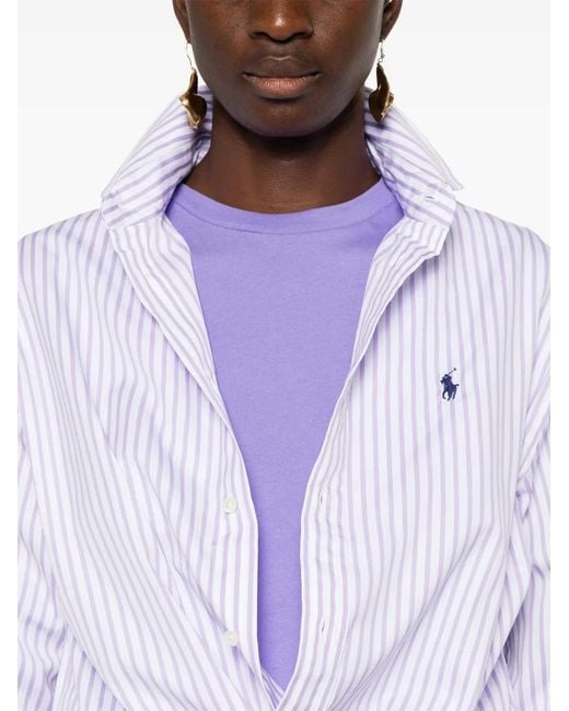 Polo Ralph Lauren White Striped Cotton Shirt