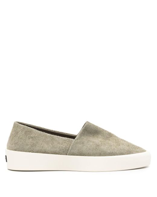 Fear Of God Green Suede Slip-on Sneakers for men