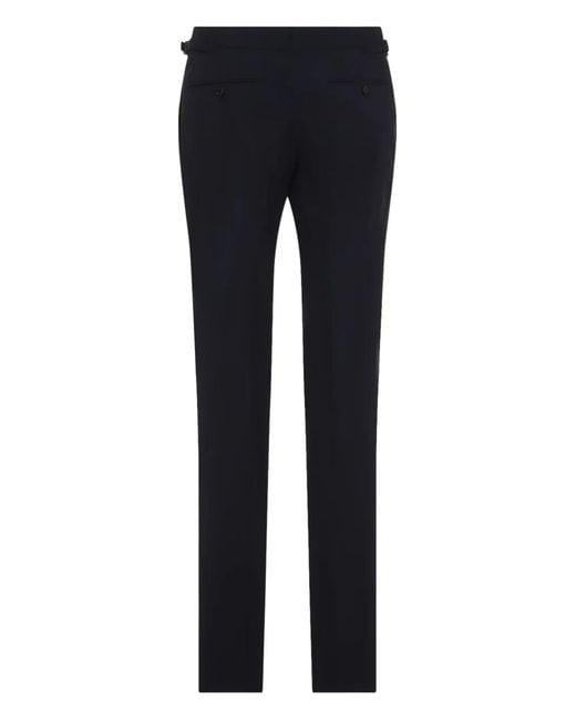 Tom Ford Blue Button Wool Suit for men