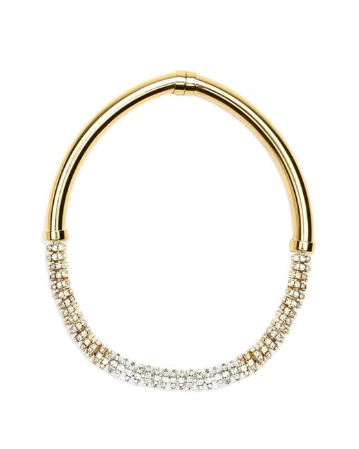 Sharra Pagano Metallic Crystal Glow Necklace