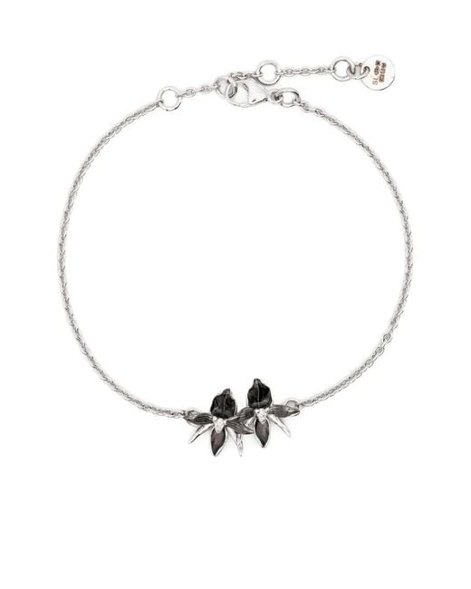 Shaun Leane White Diamond Orchids Bracelet