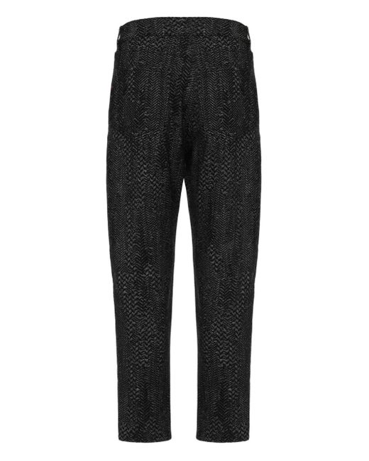 Just Cavalli Black Patterned Trousers for men