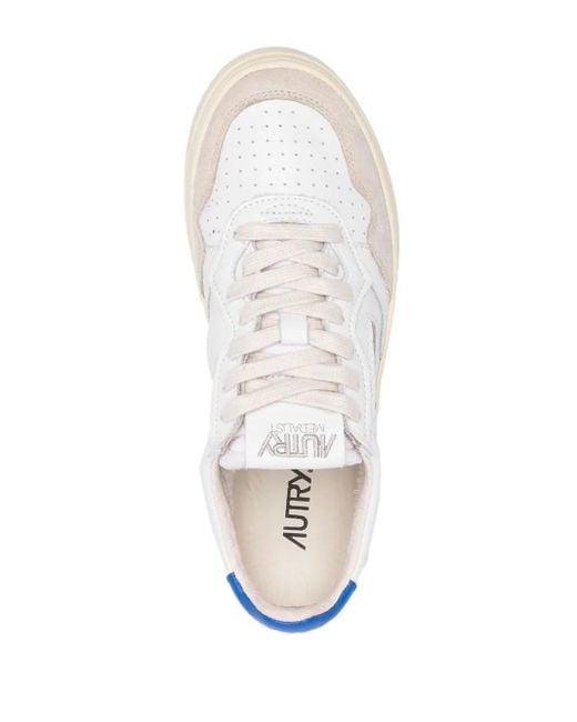 Autry White Medalist Low-Top-Sneakers