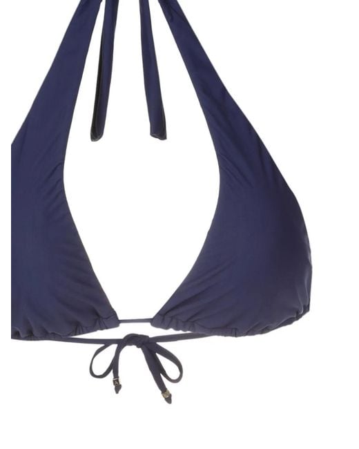 Bikini Triangular Con Cuello Halter Amir Slama de color Blue