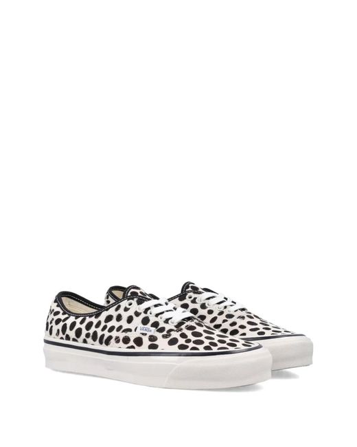 Vans White Lx Authentic 44 Polka-Dot Sneakers