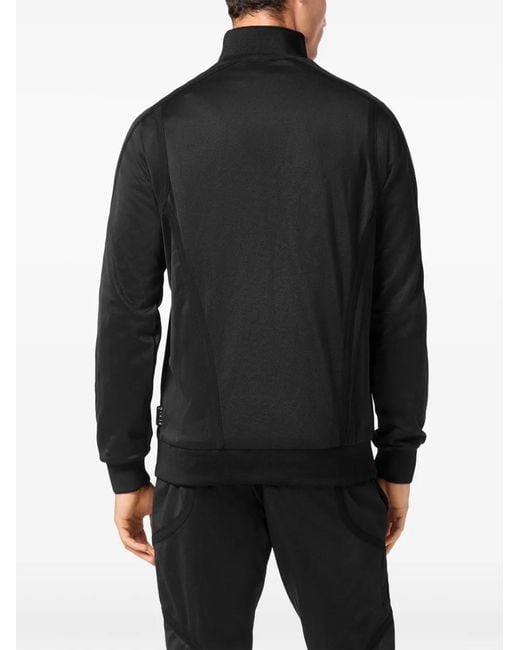 Philipp Plein Black Olympic Jogging Jacket for men