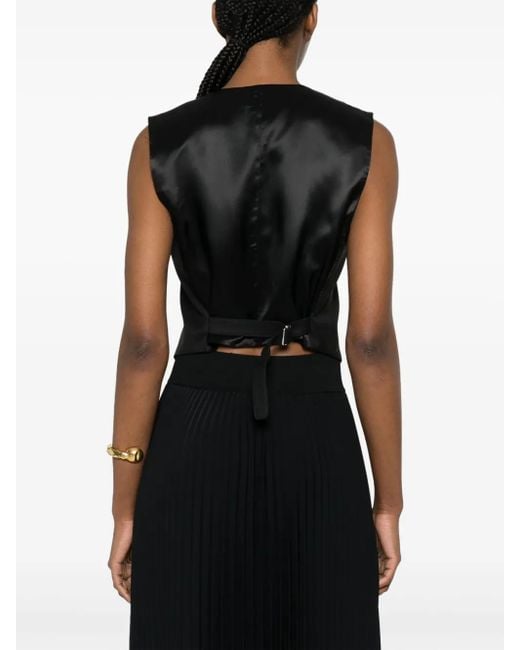 By Malene Birger Black V-Neck Single-Breasted Waistcoat