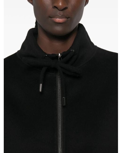 Giorgio Brato Black Drawstring High-Neck Jacket