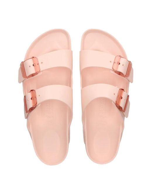 Birkenstock Pink Double-Buckle Slides