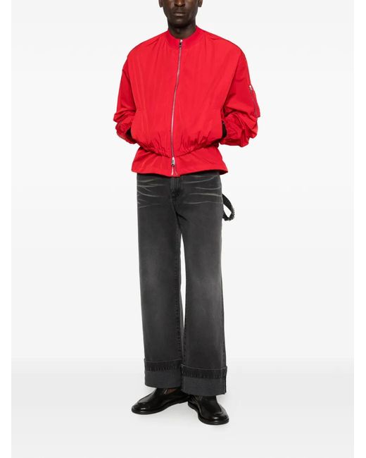 Simone Rocha White Cuffed Jeans for men