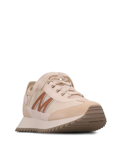 Moncler Pink Pacey 2 Logo-Detail Platform Sneakers