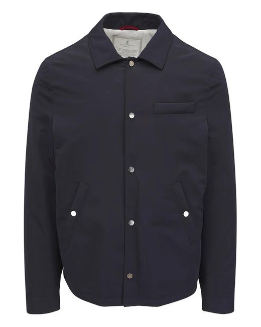 Brunello Cucinelli Blue Casual Jacket for men