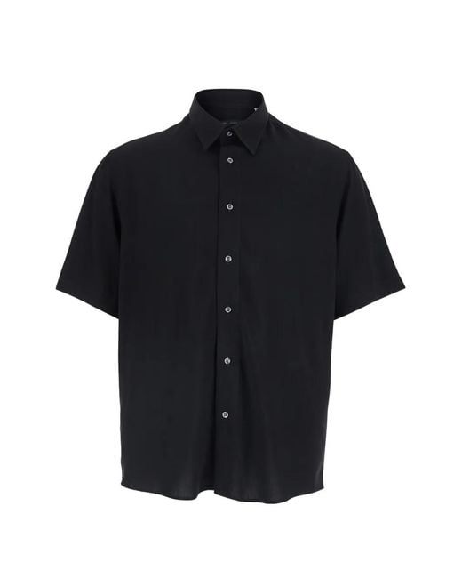 Low Brand Black Button-Up Shirt for men