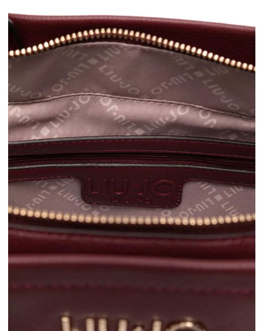 Liu Jo Purple Mittelgroße Tote Bag Mit Logo-Schild