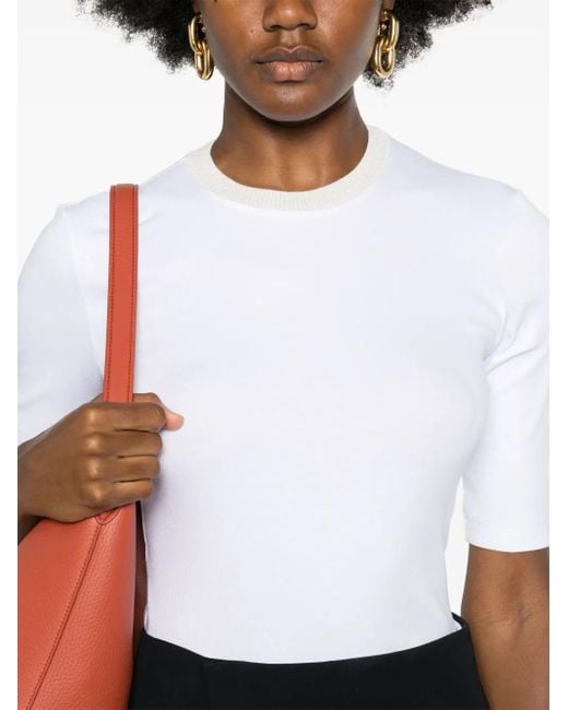 Fabiana Filippi White Jersey T-Shirt