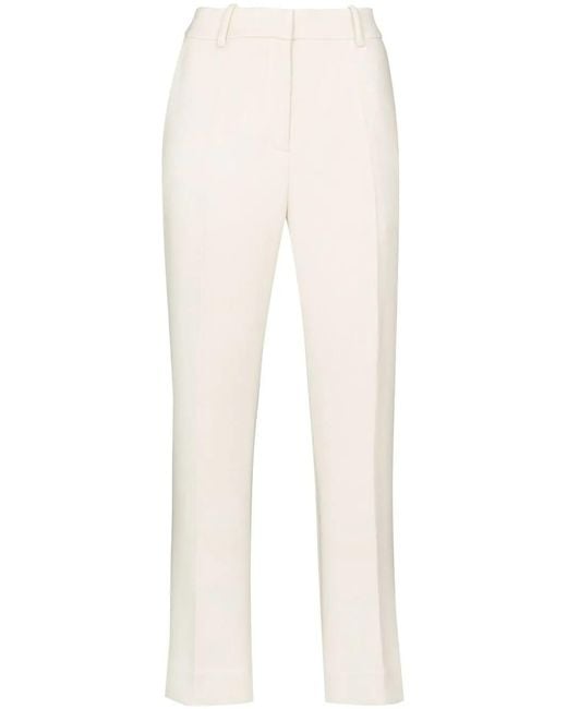 Holzweiler White Slim-Cut Cropped Trousers
