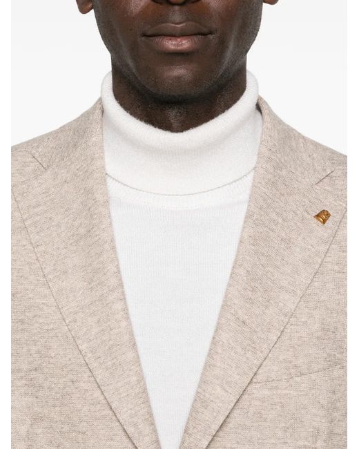 Latorre Natural Lapel-Pin Single-Breasted Blazer for men