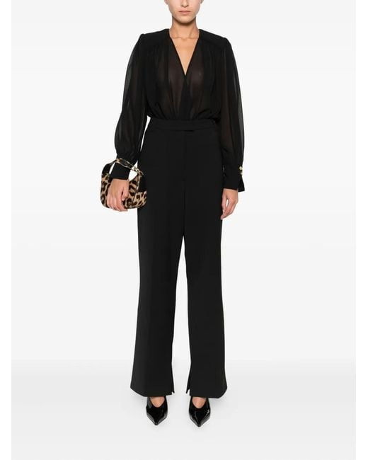 Marc O' Polo Black Split-Hem Trousers