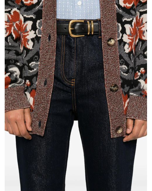 Etro Blue Lurex Jeans