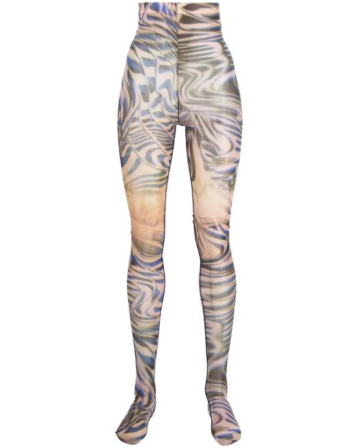 DIESEL Gray P-Koll Abstract-Print Leggings