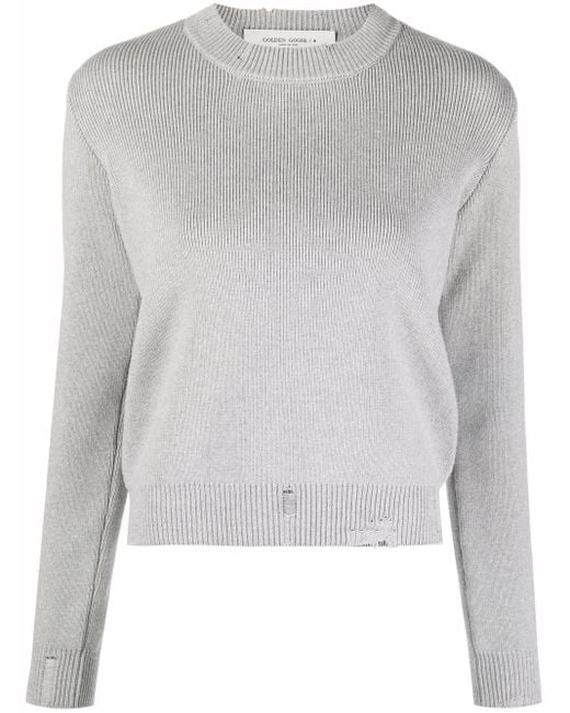Golden Goose Deluxe Brand Gray Golden W's Regular Knit Crew Neck