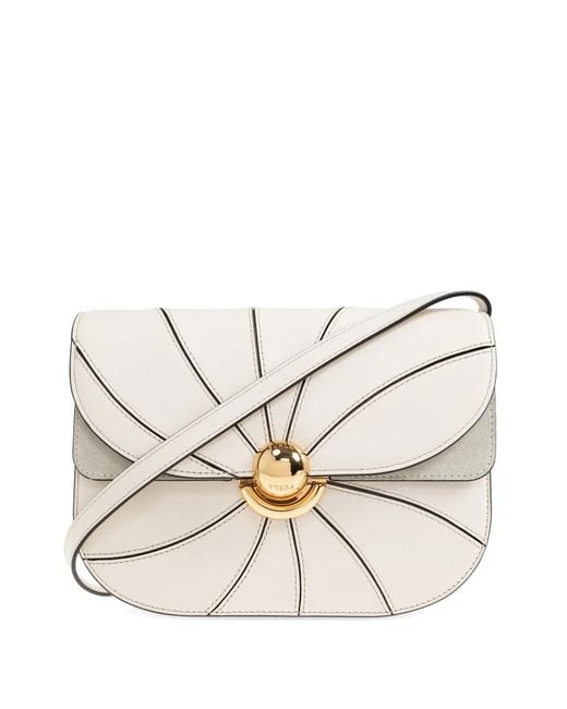 Furla Natural Sfera Panel Design Turn Lock Small Tote Bag