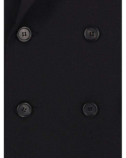 Ter Et Bantine Black Double-Breasted Wool Blazer