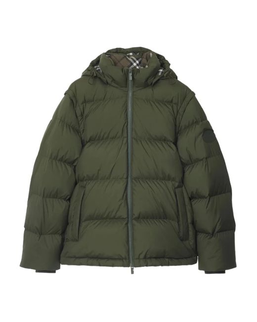 Doudoune À Manches Détachables Burberry pour homme en coloris Green