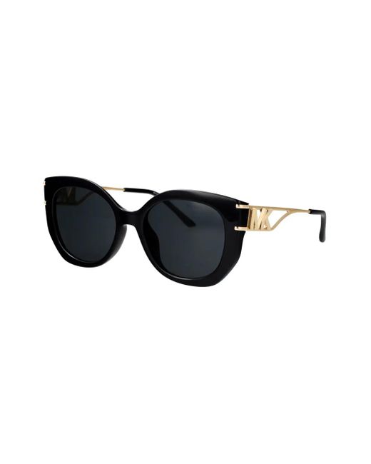 Michael Kors Black Round-Frame Sunglasses