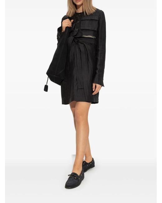 Gianvito Rossi Black Leather Oxford Shoes