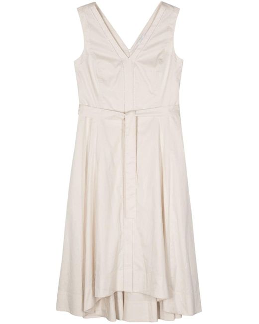 Peserico White Bead-embellished Dress