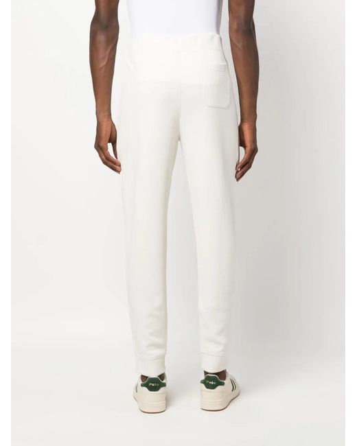 Polo Ralph Lauren White Drawstring-Waist Jersey Track Pants for men