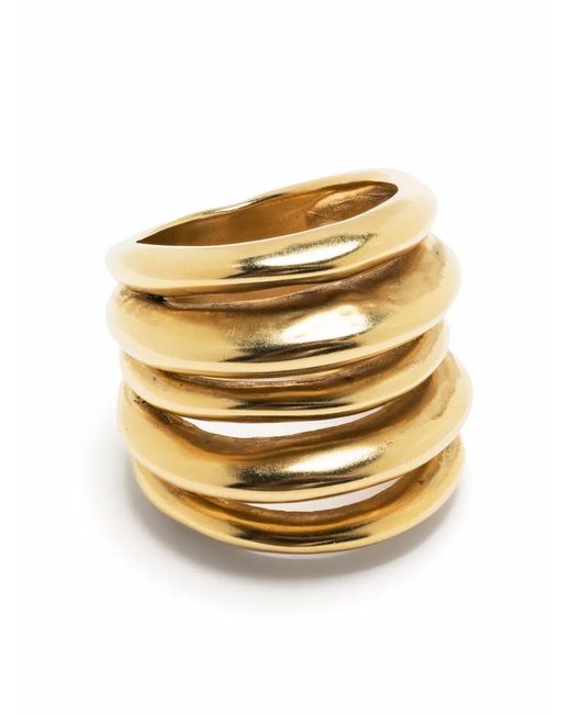 Goossens Metallic 24Kt Vergoldeter Ring