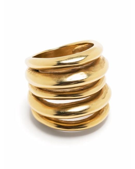 Goossens Metallic Spirale 24Kt-Plated Ring