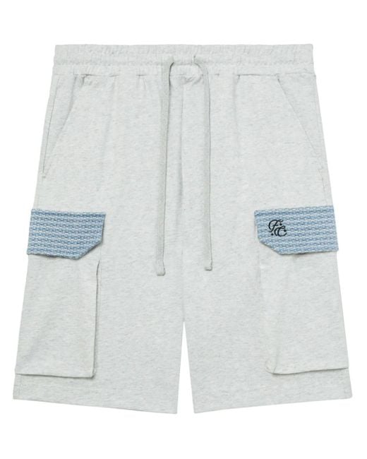 FIVE CM Shorts mit Tweed-Detail in White für Herren