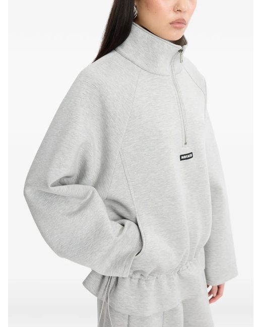 ROTATE BIRGER CHRISTENSEN White Sweat À Col Zippé
